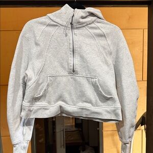 Lululemon grey Women's Cropped Hoodie